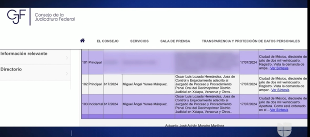 Situación legal del senador Miguel Ángel Yunes Márquez, investigación de Ahtziri Cárdenas Camarena.